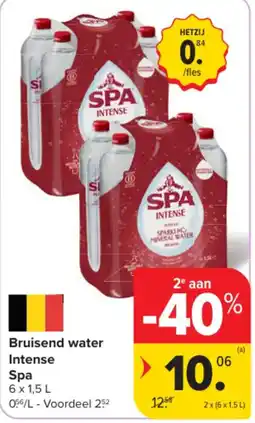 Carrefour Market Bruisend water Intense Spa aanbieding