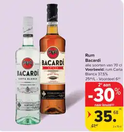 Carrefour Market Rum Bacardi aanbieding