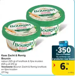 Carrefour Market Kaas Zacht & Romig Boursin aanbieding