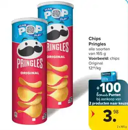 Carrefour Market Chips Pringles aanbieding