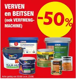 Hubo Verven en beitsen aanbieding