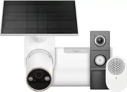 Coolblue TP-Link Tapo C460 Solar Kit + H500 CentralHub + D235 Smart Battery & Wired Doorbell aanbieding