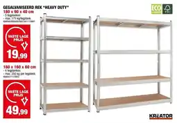 Hubo Gegalvaniseerd rek heavy duty aanbieding