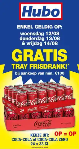Hubo Coca-cola of Coca-cola zero aanbieding