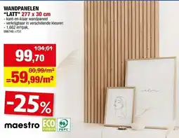Hubo Wandpanelen Latt aanbieding
