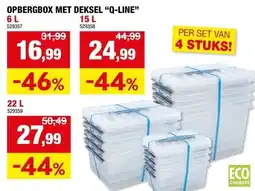 Hubo Opbergbox met deksel q-line aanbieding