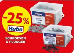 Hubo schroeven & pluggen aanbieding