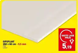 Hubo Gipsplaat aanbieding