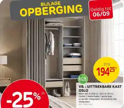 Brico Uittrekbare kast oslo aanbieding