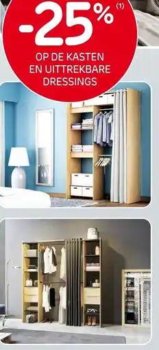 Brico Op de kasten en uittrekbare dressings aanbieding