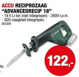 Hubo Accu reciprozaaag advancedrecip 18 aanbieding