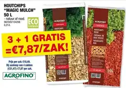 Hubo Houtchips magic mulch aanbieding