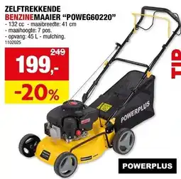 Hubo Zelftrekkende benzinemaaier POWEG60220 aanbieding