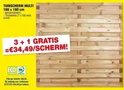 Hubo Tuinscherm multi aanbieding