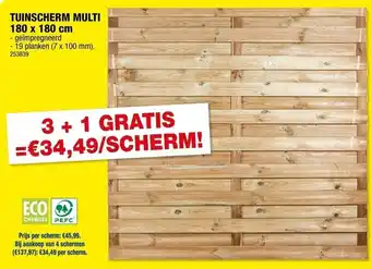 Hubo Tuinscherm multi aanbieding