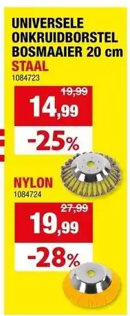 Hubo Universele onkruidborstel bosmaaier aanbieding