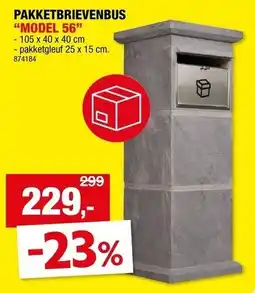 Hubo Pakketbrievenbus model 56 aanbieding