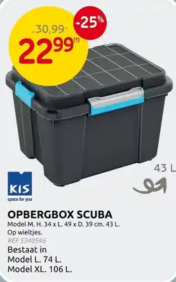Brico Opbergbox scuba aanbieding