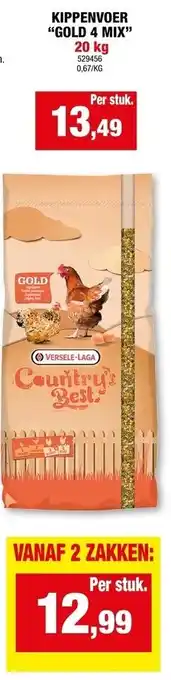 Hubo Kippenvoer gold 4 mix aanbieding