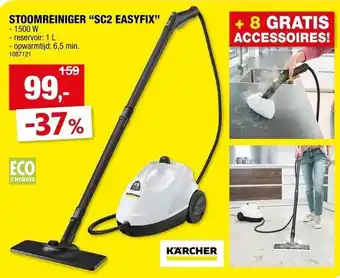 Hubo Stoomreiniger sc2 easyfix aanbieding