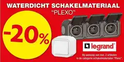 Hubo waterdicht schakelmateriaal plexo aanbieding