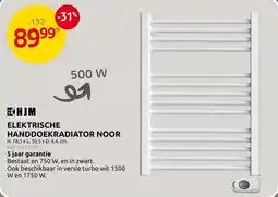 Brico Elektrische handdoekradiator noor aanbieding
