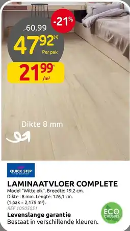 Brico Laminaatvloer complete aanbieding