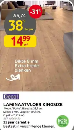 Brico Laminaatvloer kingsize aanbieding