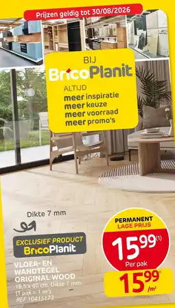 Brico Vloer- en wandtegel original wood aanbieding
