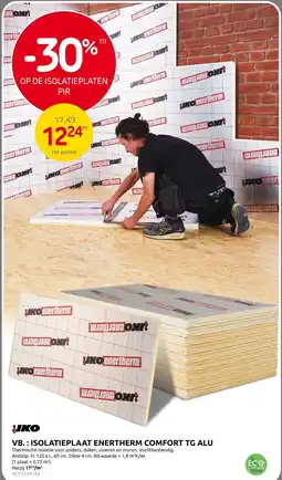 Brico isolatieplaat enertherm comfort tg alu aanbieding