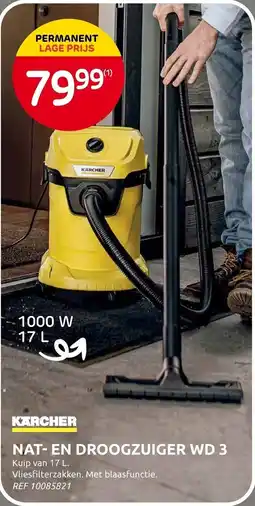 Brico nat- en droogzuiger wd 3 aanbieding