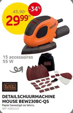 Brico Detailschuurmachine mouse aanbieding