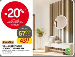 Brico Akoestische schroot lichte eik aanbieding