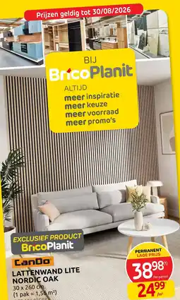 Brico Lattenwand lite nordic oak aanbieding