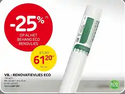 Brico renovatievlies eco aanbieding