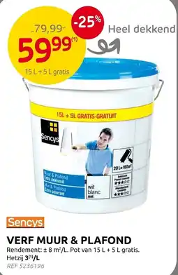 Brico verf muur & plafond aanbieding