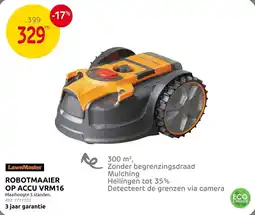 Brico Robotmaaier op accu vrm16 aanbieding
