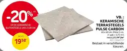 Brico Keramische terrastegels pulse carbon aanbieding