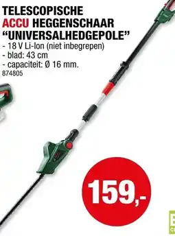 Hubo Telescopische accu heggenschaar universalhedgepole aanbieding