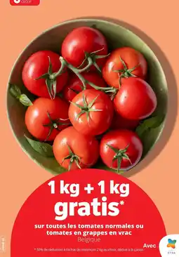 Spar Sur toutes les tomates normales ou tomates en grappes en vrac aanbieding