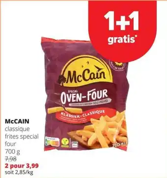 Mccain classique frites special four