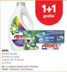 Spar Ariel lessive liquide aanbieding