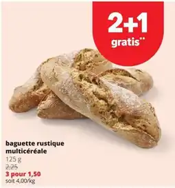Spar baguette rustique multicéréale aanbieding
