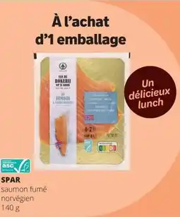 Spar Spar saumon fumé norvégien aanbieding