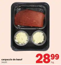 Spar carpaccio de bœuf aanbieding