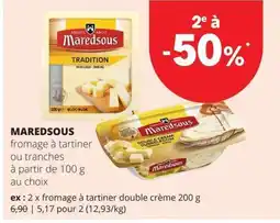 Spar Maredsous fromage à tartiner ou tranches aanbieding