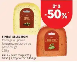 Spar Finest selection fromage au poivre, fenugrec, moutarde ou pesto rouge aanbieding
