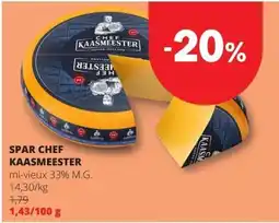 Spar Spar chef kaasmeester aanbieding