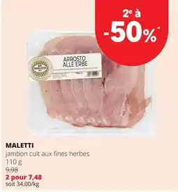 Spar jambon cuit aux fines herbes aanbieding