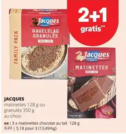 Spar jacques matinettes ou granulés aanbieding